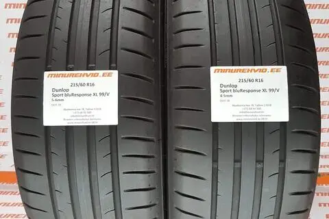 Kasutatud suverehv 215/60R16 Dunlop Sport bluResponse XL 99/V