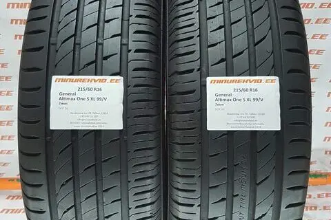 Kasutatud suverehv 215/60R16 General Altimax One S XL 99/V