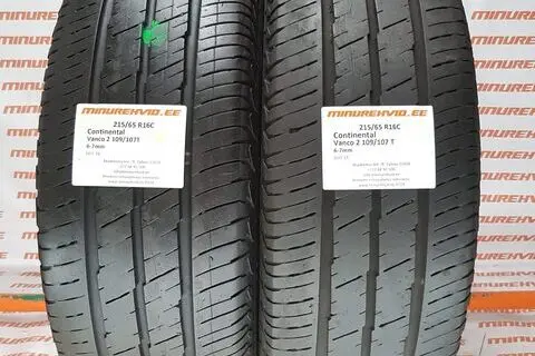 Kasutatud suverehv 215/65R16 Continental Vanco 2 109/107 T/