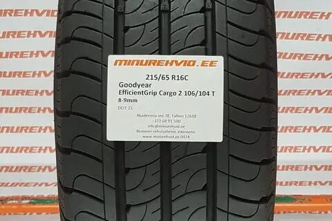 Kasutatud suverehv 215/65R16 GoodYear EfficientGrip Cargo 2 106/104 T