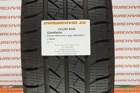 Kasutatud suverehv 215/65R16 GoodYear Vector 4Seasons Cargo 106/104 T