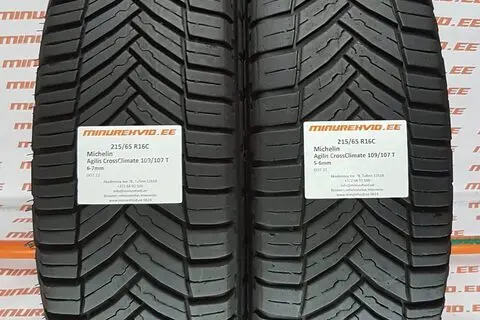 Kasutatud suverehv 215/65R16 Michelin Agilis CrossClimate 109/107 T