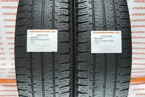Kasutatud suverehv 225/75R16 Michelin Agilis Camping 116/Q
