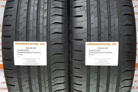 Kasutatud suverehv 215/45R17 Continental ContiEcoContact 5 FR 87/V