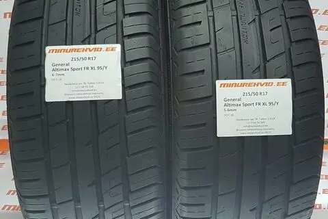 Kasutatud suverehv 215/50R17 General Altimax Sport FR XL 95/Y