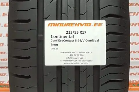 Kasutatud suverehv 215/55R17 Continental ContiEcoContact 5 94/V ContiSeal