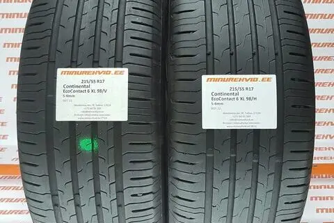 Kasutatud suverehv 215/55R17 Continental EcoContact 6 XL 98/H