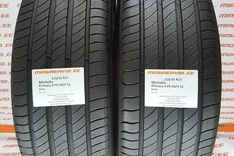 Kasutatud suverehv 215/55R17 Michelin Primacy 4 FR 94/V/