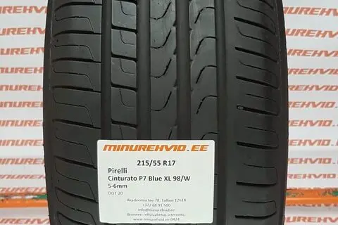 Kasutatud suverehv 215/55R17 Pirelli Cinturato P7 Blue XL 98/W