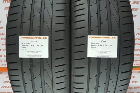 Kasutatud suverehv 225/45R17 Hankook Ventus S1 Evo 2 FR 91/W