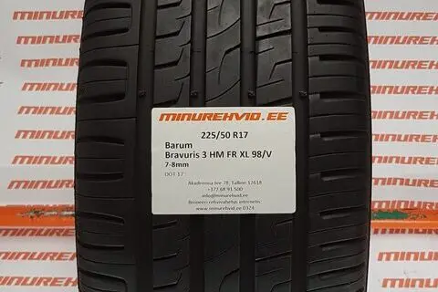 Kasutatud suverehv 225/50R17 Barum Bravuris 3 HM FR XL 98/V