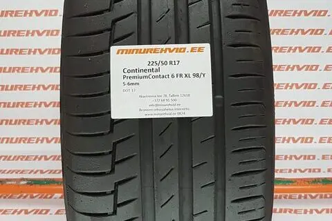 Kasutatud suverehv 225/50R17 Continental PremiumContact 6 FR XL 98/Y