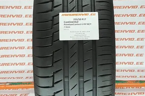 Kasutatud suverehv 225/50R17 Continental PremiumContact 6 FR 94/Y