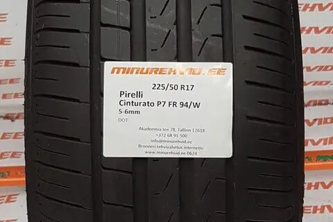 Kasutatud suverehv 225/50R17 Pirelli Cinturato P7 FR 94/W