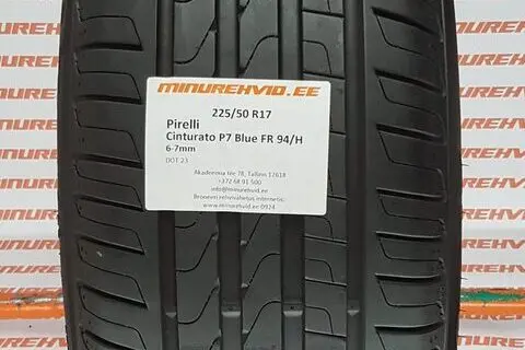 Kasutatud suverehv 225/50R17 Pirelli Cinturato P7 Blue FR 94/H