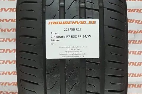 Kasutatud suverehv 225/50R17 Pirelli Cinturato P7 RSC FR 94/W
