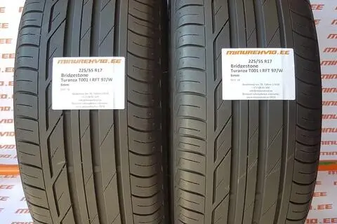 Kasutatud suverehv 225/55R17 Bridgestone Turanza T001 I RFT 97/W