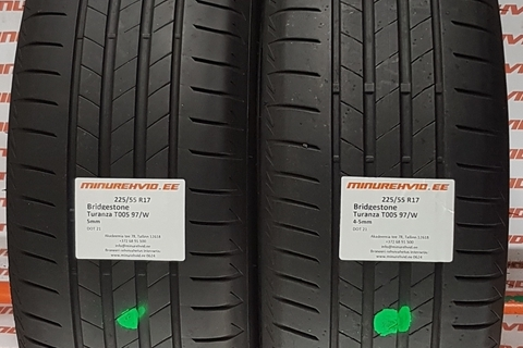 Kasutatud suverehv 225/55R17 Bridgestone Turanza T005 97/W/