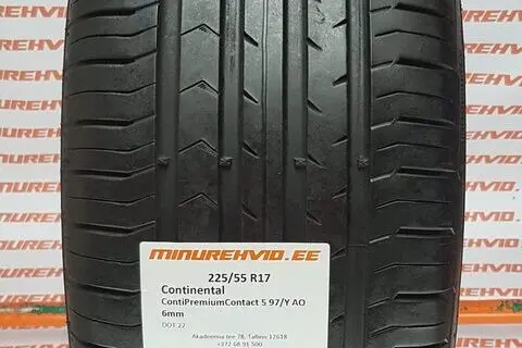 Kasutatud suverehv 225/55R17 Continental ContiPremiumContact 5 97/Y AO