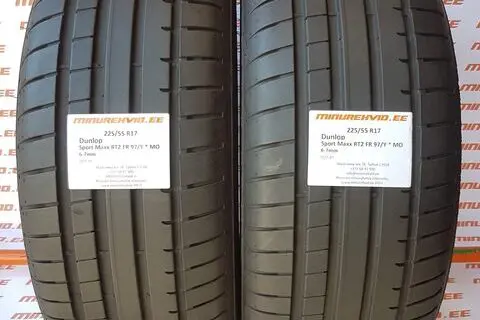 Kasutatud suverehv 225/55R17 Dunlop Sport Maxx RT2 FR 97/Y * MO