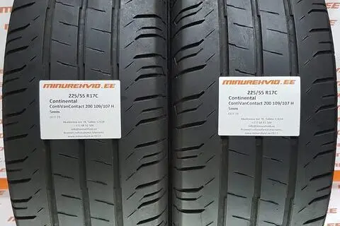 Kasutatud suverehv 225/55R17 Continental ContiVanContact 200 109/107 H