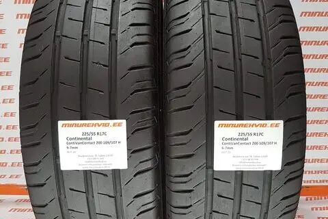 Kasutatud suverehv 225/55R17 Continental ContiVanContact 200 109/107 H