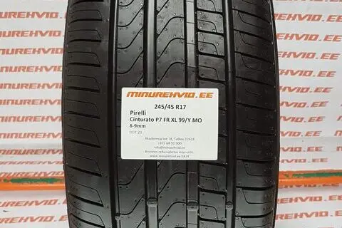 Kasutatud suverehv 245/45R17 Pirelli Cinturato P7 FR XL 99/Y MO/