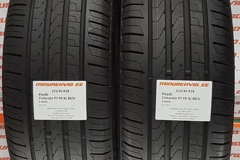Kasutatud suverehv 215/45R18 Pirelli Cinturato P7 FR XL 89/V