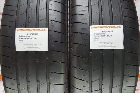 Kasutatud suverehv 215/55R18 Bridgestone Turanza T005A 95/H