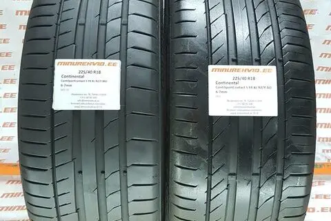 Kasutatud suverehv 225/40R18 Continental ContiSportContact 5 FR XL 92/Y AO