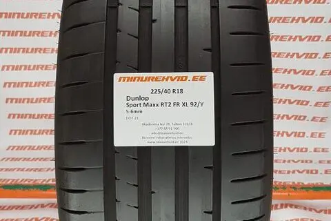Kasutatud suverehv 225/40R18 Dunlop Sport Maxx RT2 FR XL 92/Y