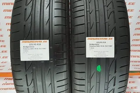 Kasutatud suverehv 225/45R18 Bridgestone Potenza S001 FR XL 95/Y MO