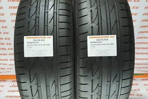 Kasutatud suverehv 225/45R18 Bridgestone Potenza S001 FR XL 95/Y MO