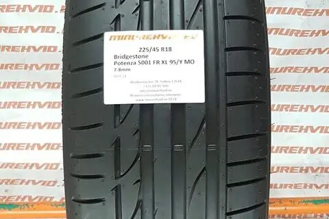 Kasutatud suverehv 225/45R18 Bridgestone Potenza S001 FR XL 95/Y MO