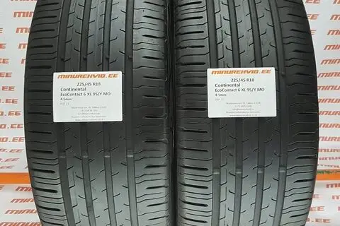 Kasutatud suverehv 225/45R18 Continental EcoContact 6 XL 95/Y MO