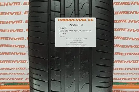 Kasutatud suverehv 225/45R18 Pirelli Cinturato P7 FR XL 95/W Seal Inside