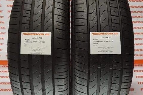 Kasutatud suverehv 225/45R18 Pirelli Cinturato P7 FR RSC 91/V/Y