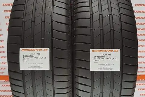Kasutatud suverehv 225/55R18 Bridgestone Turanza T005 FR XL 102/Y AO
