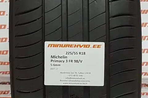 Kasutatud suverehv 225/55R18 Michelin Primacy 3 FR 98/V