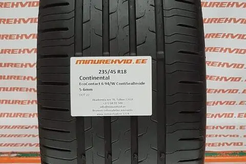 Kasutatud suverehv 235/45R18 Continental EcoContact 6 94/W ContiSeal