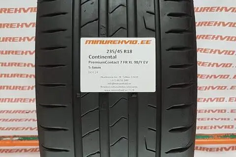 Kasutatud suverehv 235/45R18 Continental PremiumContact 7 FR XL 98/Y EV