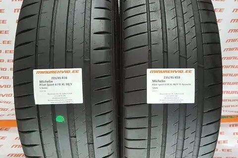 Kasutatud suverehv 235/45R18 Michelin Pilot Sport 4 FR XL 98/Y Accoustic/0