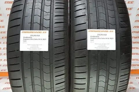 Kasutatud suverehv 235/45R18 Vredestein Giugiaro Ultra Satin FR XL 98/Y