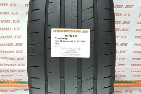 Kasutatud suverehv 245/40R18 GoodYear Eagle F1 Asymmetric 6 FR XL 97/Y/