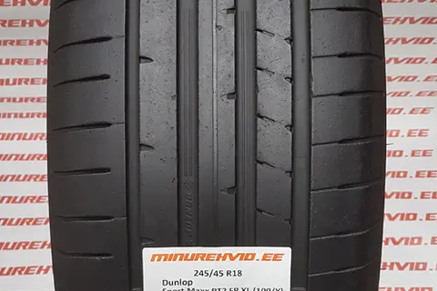 Kasutatud suverehv 245/45R18 Dunlop Sport Maxx RT2 FR XL (100/Y)