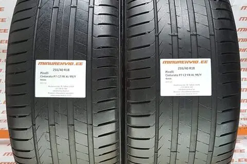 Kasutatud suverehv 255/40R18 Pirelli Cinturato P7 C2 FR XL 99/Y