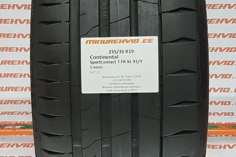 Kasutatud suverehv 235/35R19 Continental SportContact 7 FR XL 91/Y