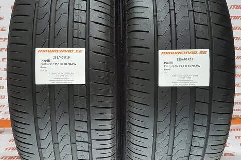 Kasutatud suverehv 235/40R19 Pirelli Cinturato P7 FR XL 96/W/