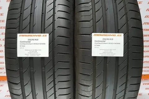 Kasutatud suverehv 235/45R19 Continental ContiSportContact 5 FR 95/V SSR MOE