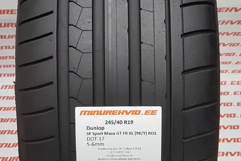 Kasutatud suverehv 245/40R19 Dunlop SP Sport Maxx GT FR XL (98/Y) RO1